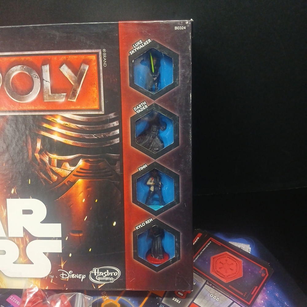 Monopoly Star Wars The Force Awakens Board Game 2015 Hasbro, COMPLETE - Picture 3 of 8